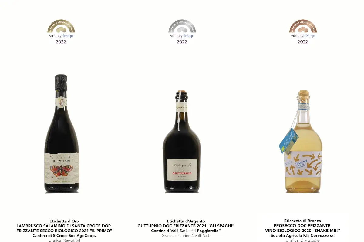 Il podio della categoria 6&nbsp; Vinitaly: &egrave; &ldquo;Genesi&rdquo; della Cantina Carlo Pellegrino l'etichetta dell'anno