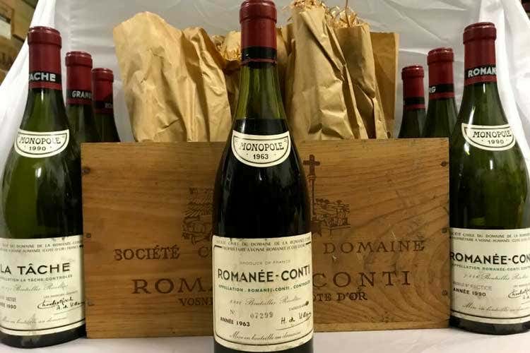 Vini da collezionisti all'asta per centinaia di migliaia di euro - Una mathusalem Romanée-Conti del 1979 acquistata a 202.800 euro Vini da collezionisti all'asta per centinaia di migliaia di euro - Una mathusalem Romanée-Conti del 1979 acquistata a 202.800 euro