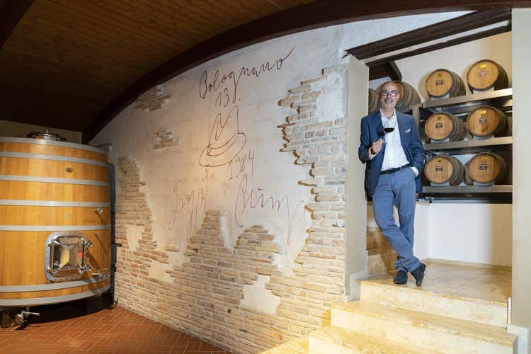 Concezio Marulli dell'azienda vinicola Zaccagnini (Vino, tappi green contro lo spreco)