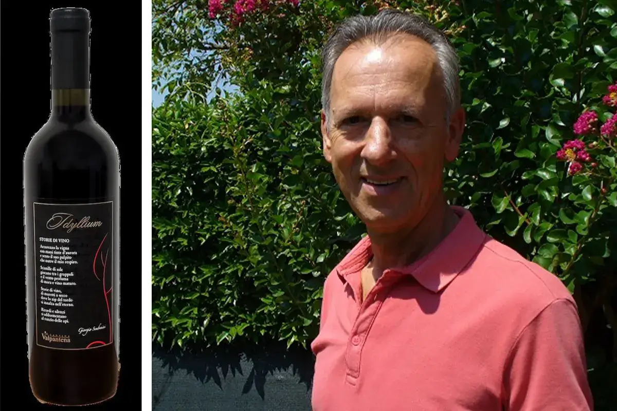 La bottiglia con Giorgio Sembenini Idyllium, il vino poetico di Cantine di Verona