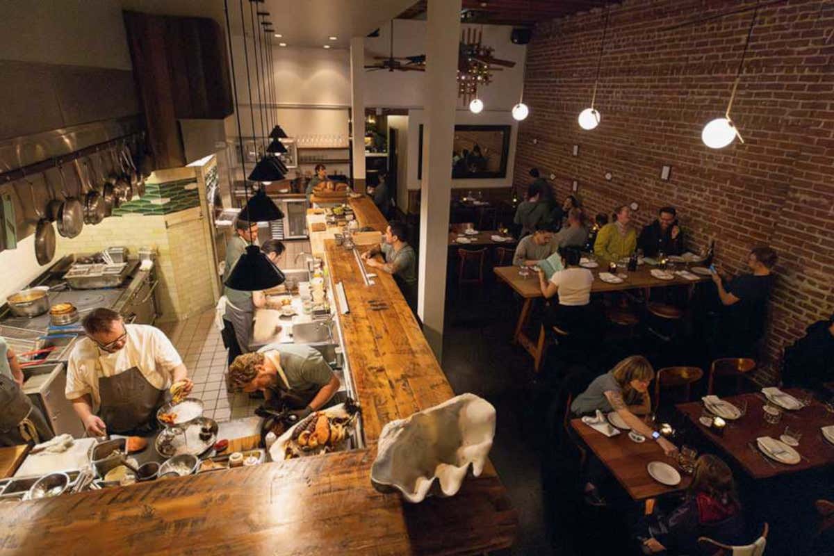 La sala del ristorante Sirene