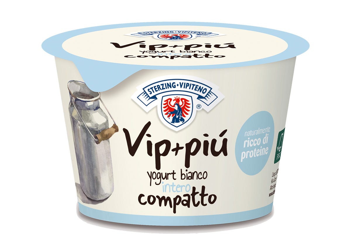 Latteria Vipiteno: il nuovo Vip+più Intero Lo yogurt secondo Latteria Vipiteno e Müller