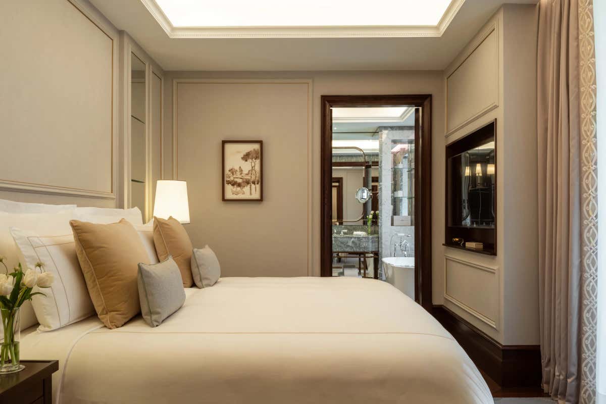 Una delle suite del Corinthia Rome
