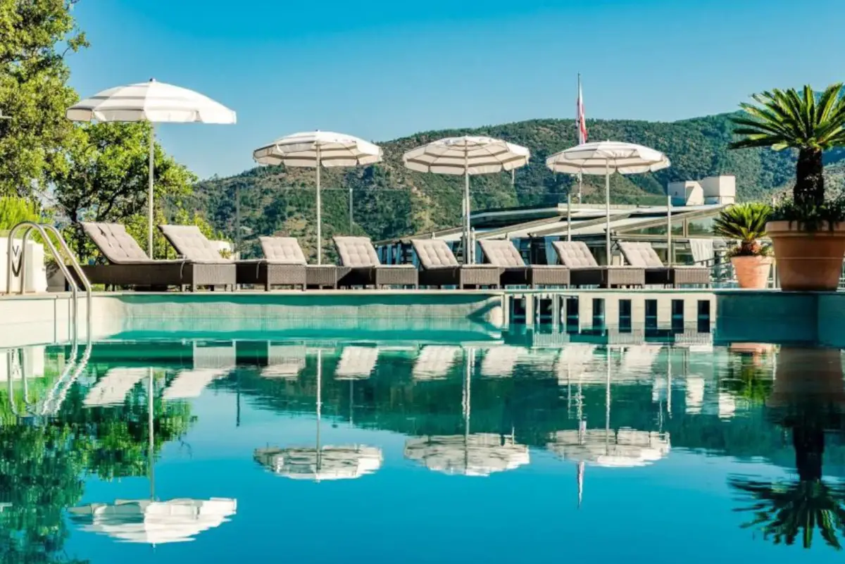 La piscina esterna 
