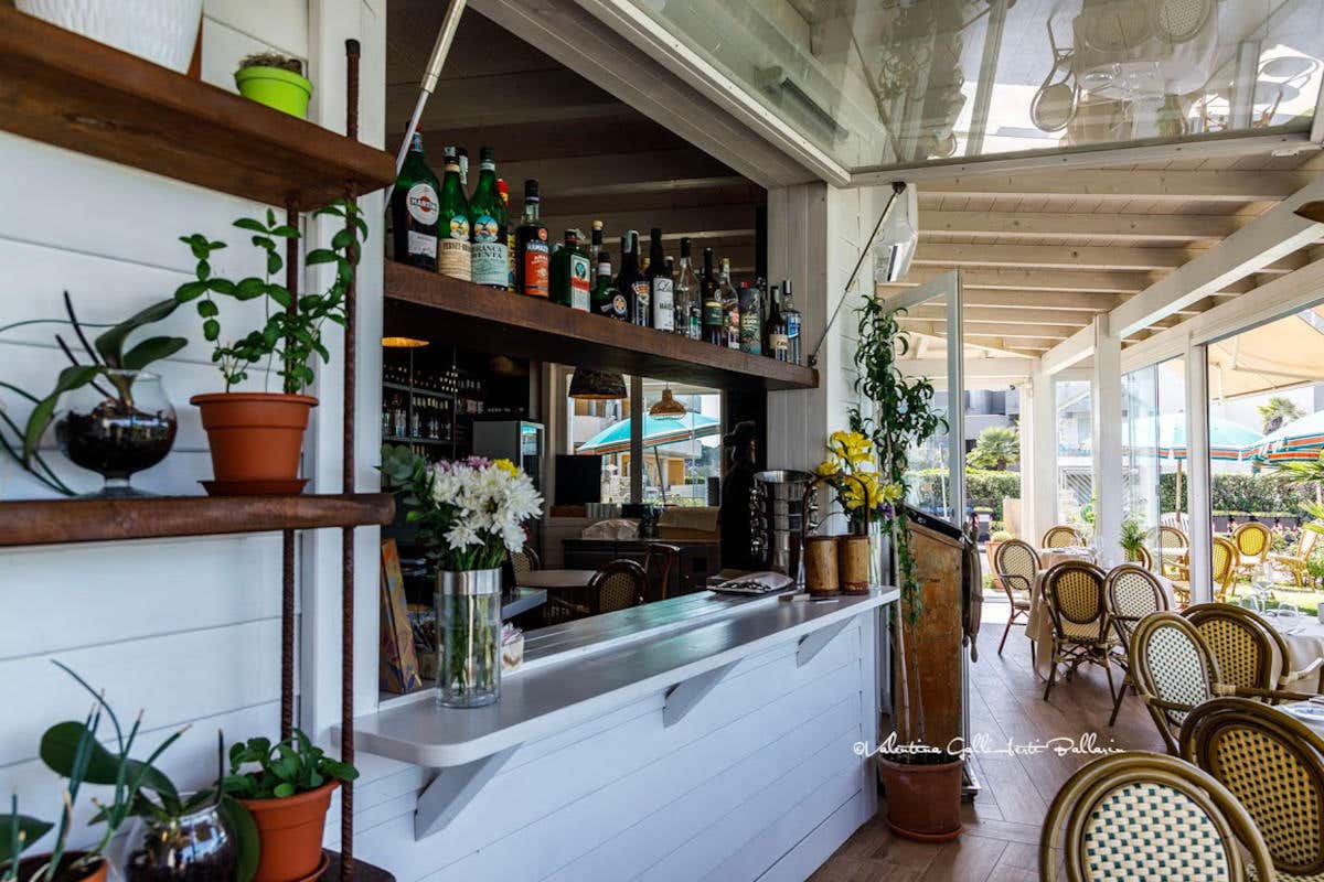 Il dehors del ristorante Vistamare 