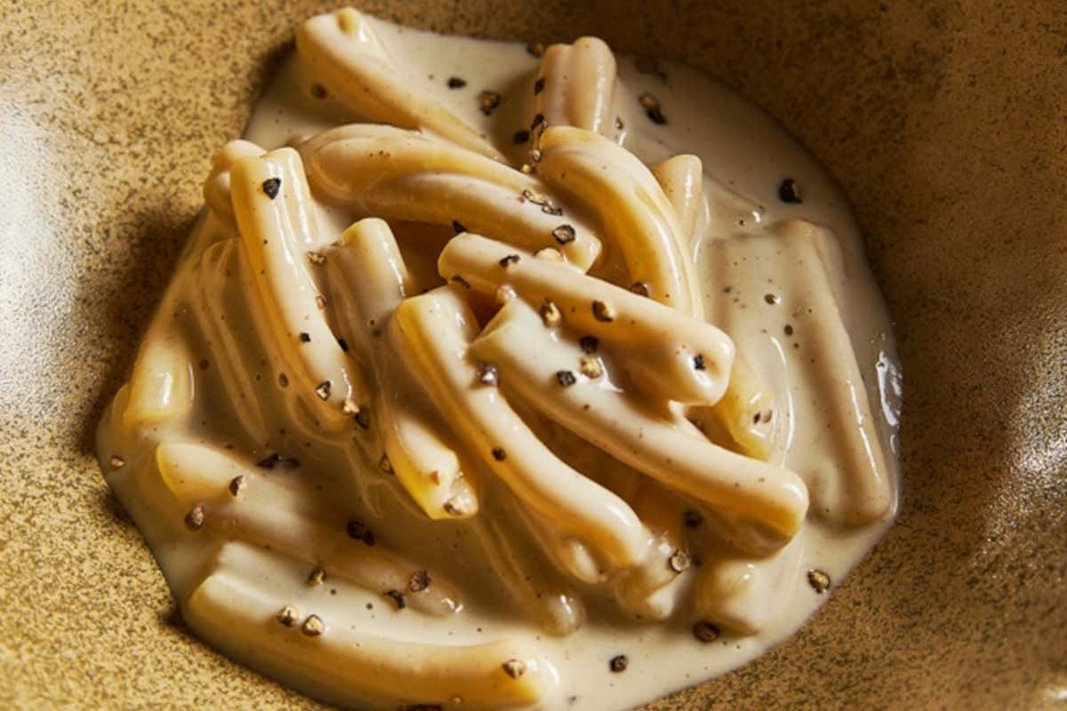 Casarecce cacio e pepe