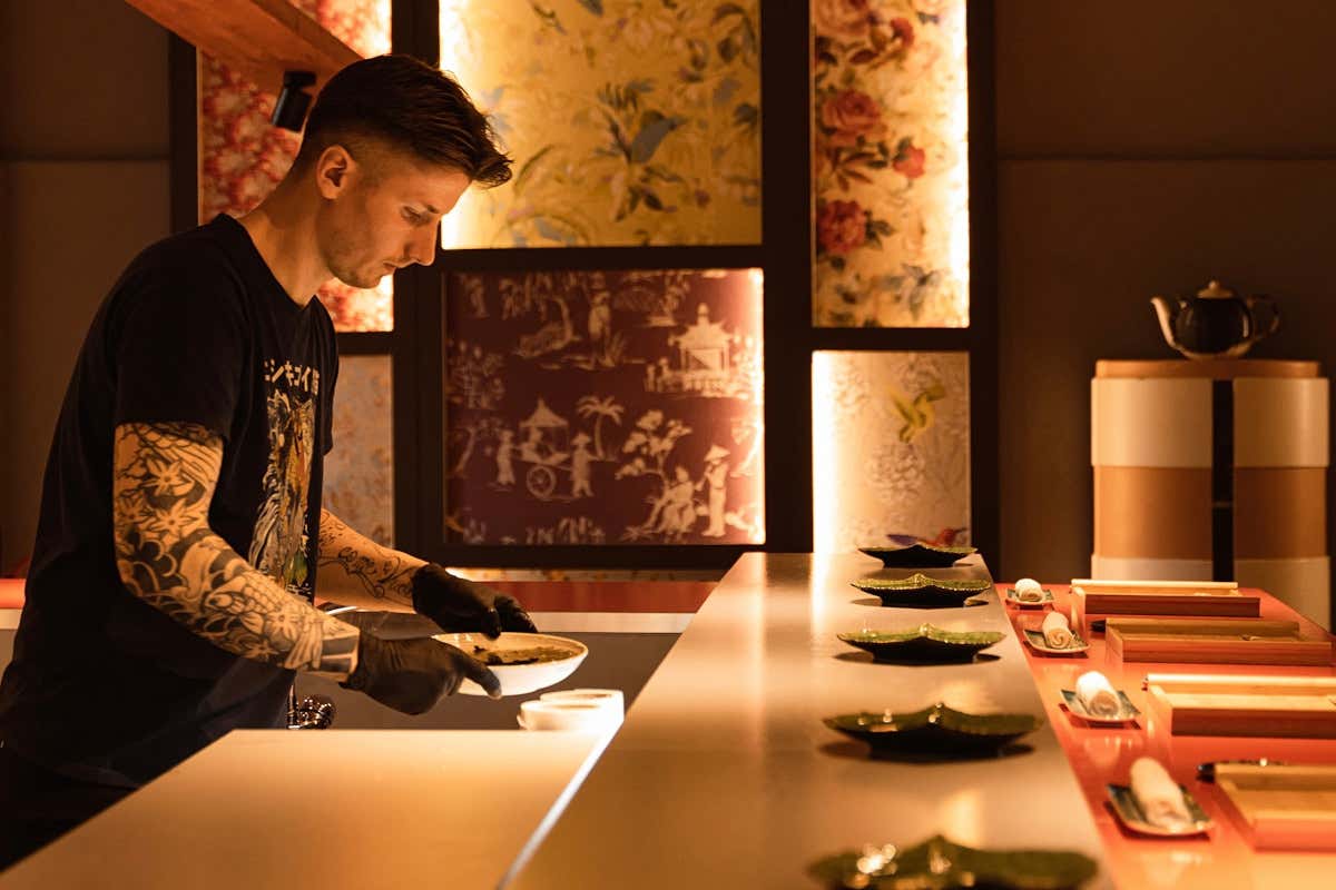 Lo chef Vitaly Dobvenko Siseroshi a Scarpizzolo: un angolo di Giappone in Italia Lo chef Vitaly Dobvenko Siseroshi a Scarpizzolo: un angolo di Giappone in Italia