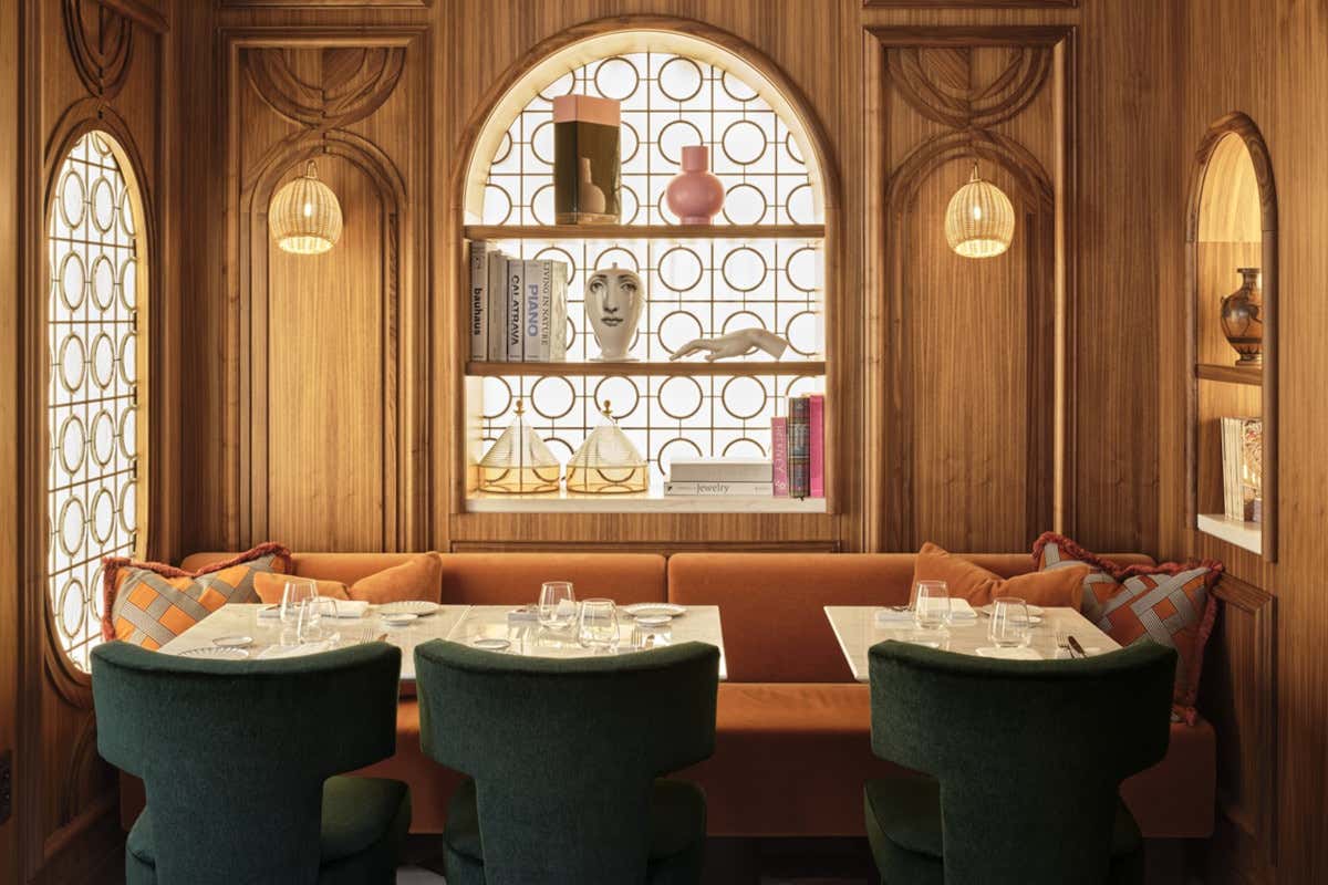 Un angolo del ristorante Giano del W Rome
