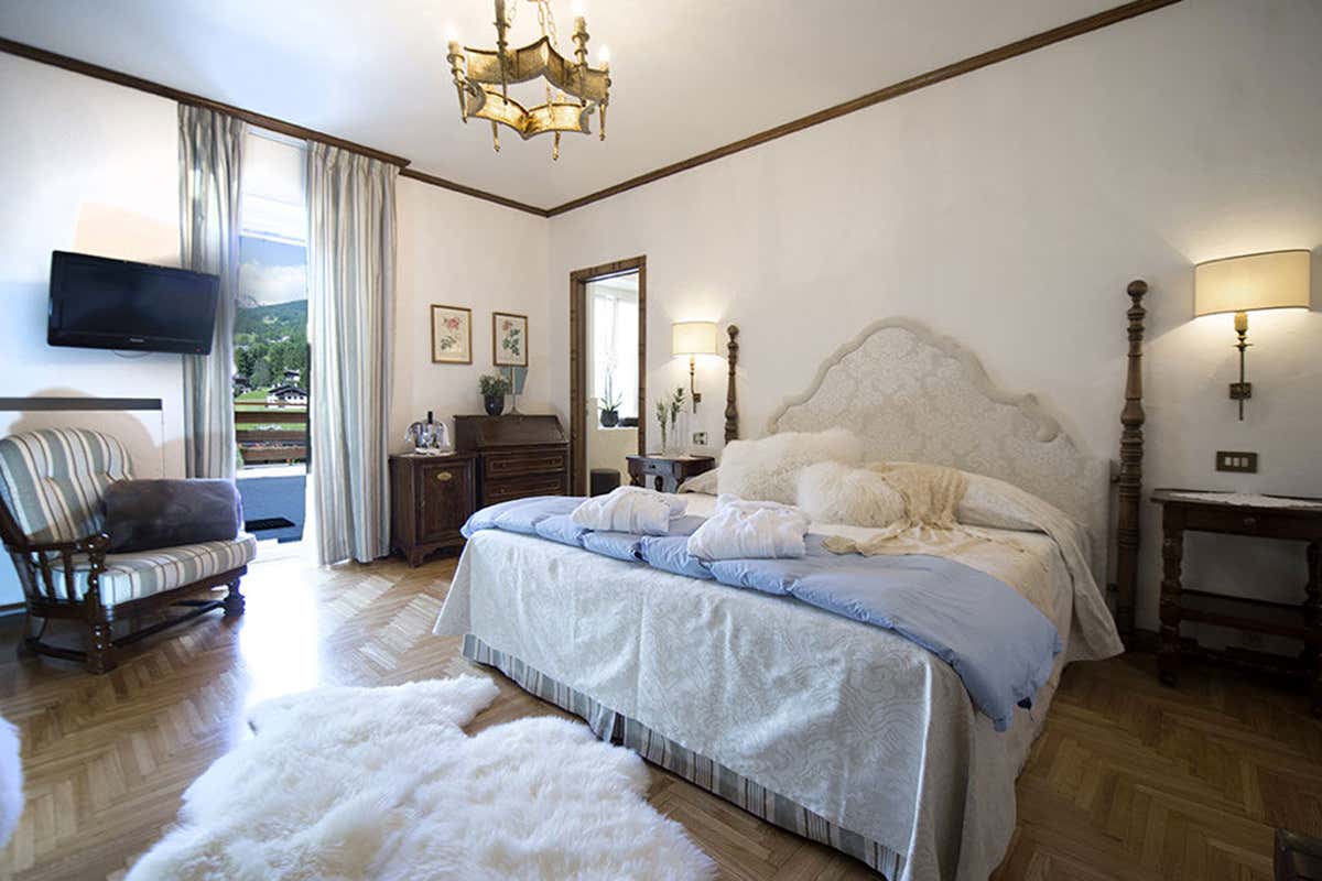 Una delle stanze dell'Hotel de La Poste