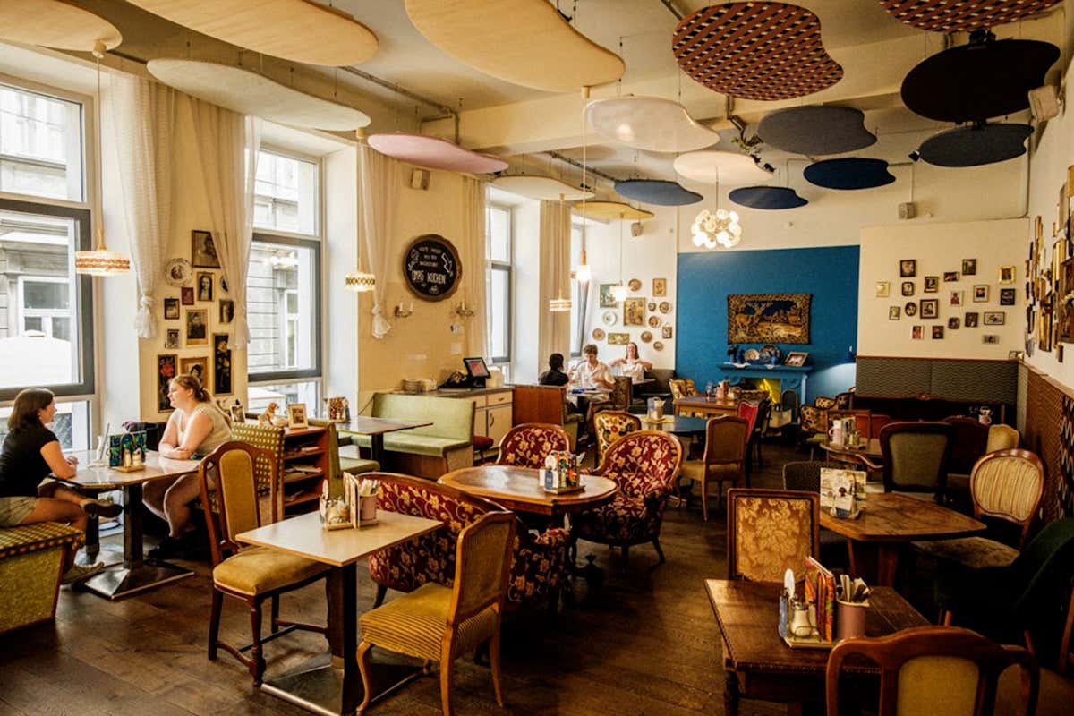 La sala interna del Vollpension Johannesgasse