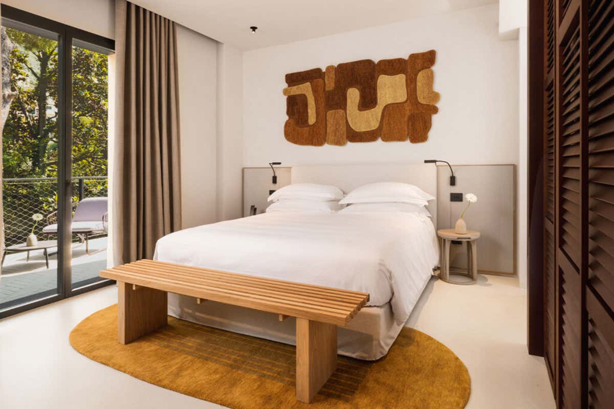 Una stanza premium dell'hotel Capitolo Riviera