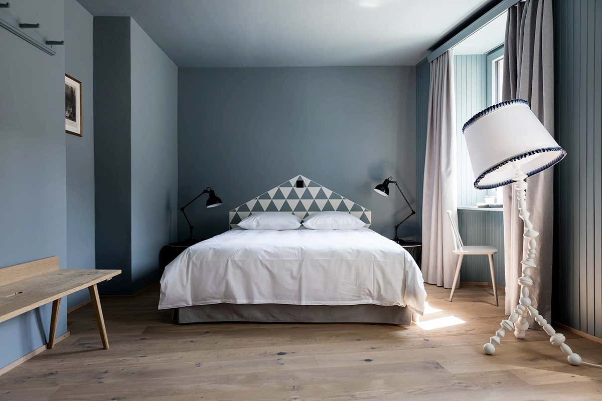 Una delle stanze dell'Hotel de Londres