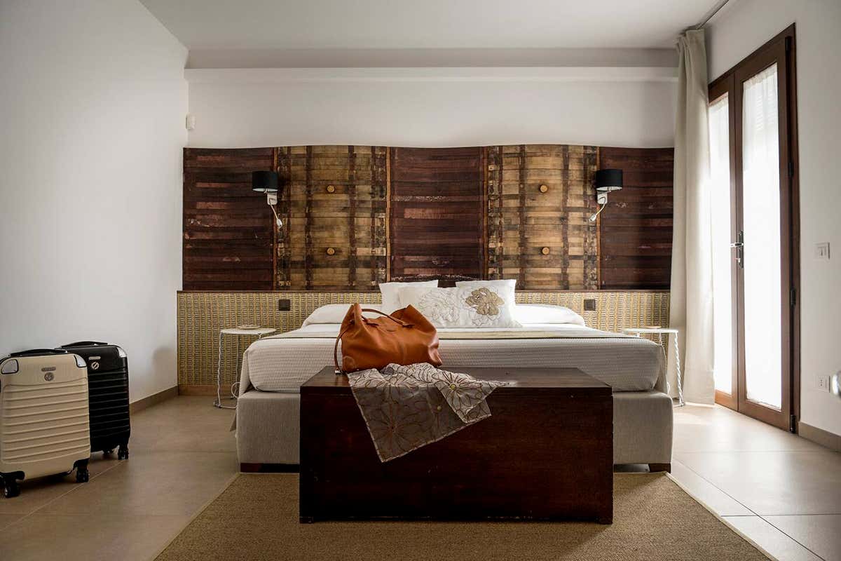 Una delle stanze del wine relais Riofavara