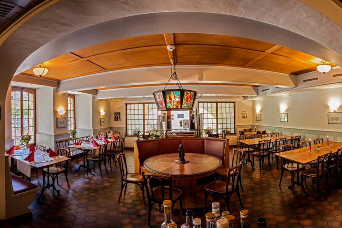 La sala interna del Zunfthaus zu Metzgern