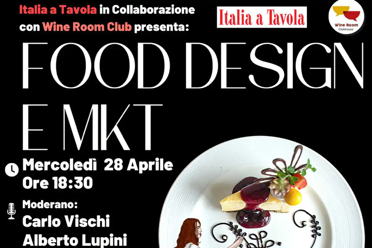 Food design e marketing, incontro su Clubhouse il 28 aprile alle 18.30 Marketing e cibo sempre pi&ugrave; legati Non &egrave; solo una questione estetica