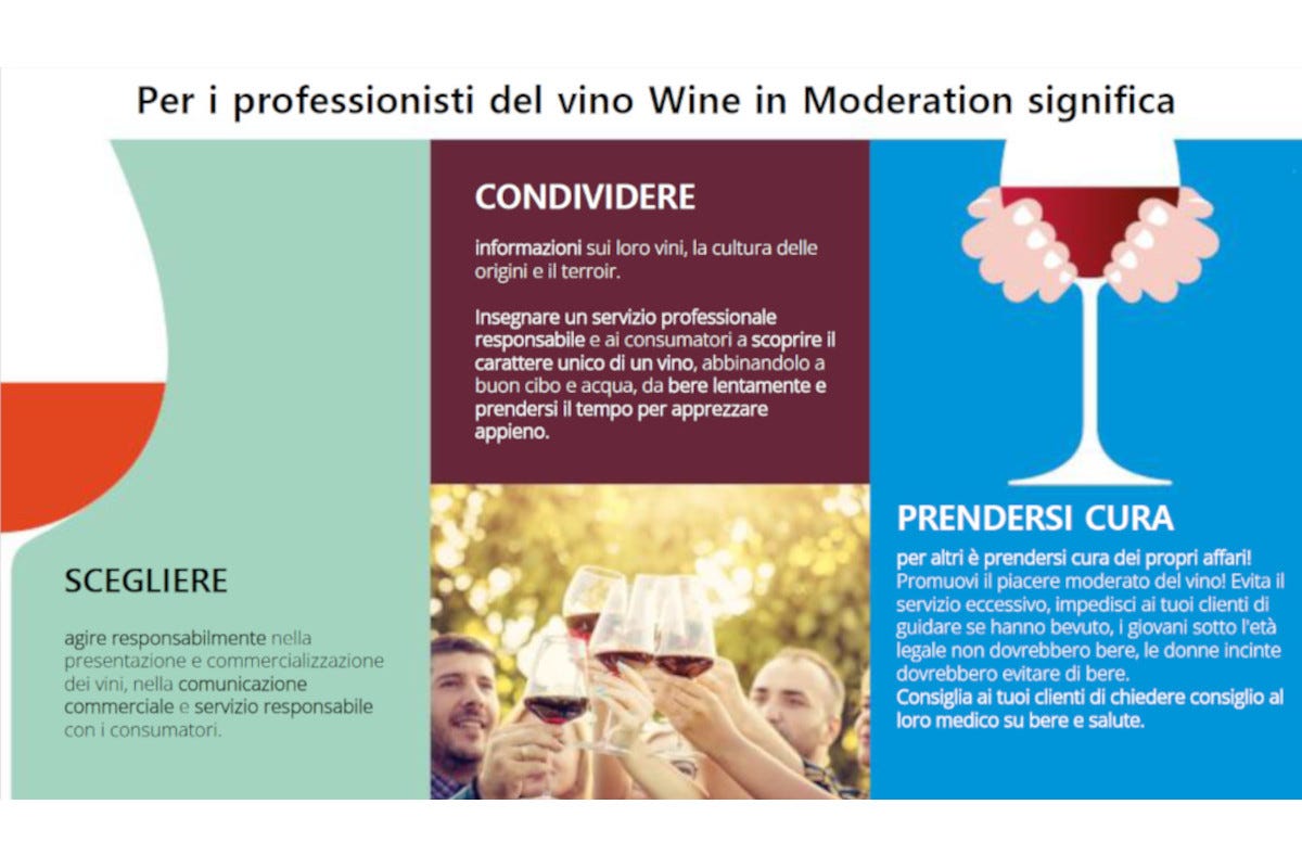 Wine in moderation, i benefici per i produttori Wine in Moderation bere consapevolmente è un beneficio per tutti