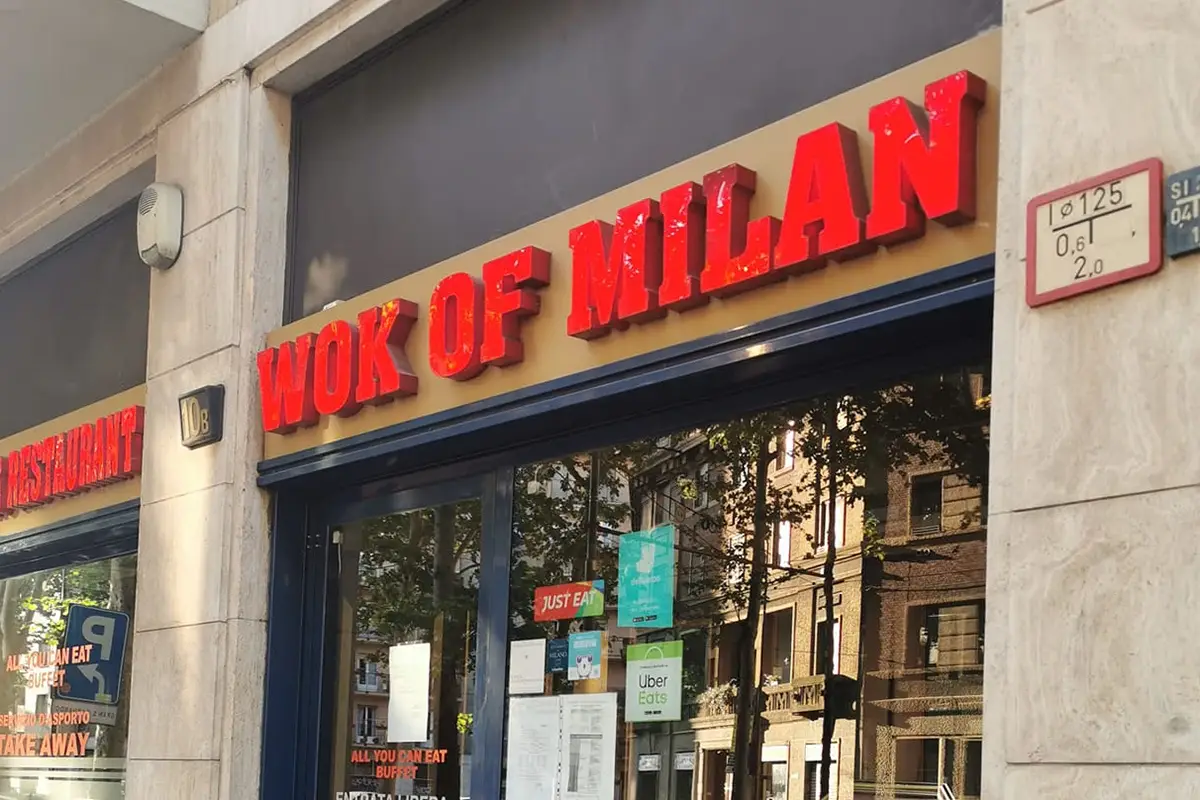Il ristorante chiuso per 5 giorni. Foto: Facebook Chiuso il ristorante Wok of Milan: in 77 senza green pass
