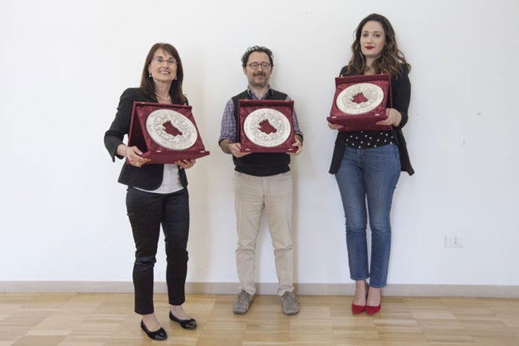 Lucia Buffo, Ivan Masciovecchio e Lara De Luna (Buffo, De Luna e Masciovecchio premiati a Words of Winer 2019)