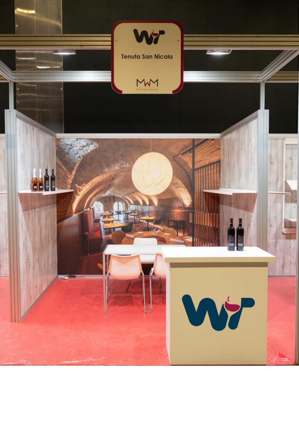 Un'anteprima di come saranno gli stand della fiera WT