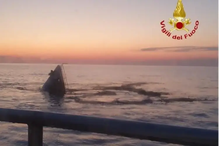 Incendio a bordo, yacht affonda al largo di Leuca