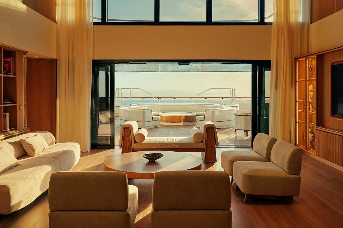 Una delle suite dello yacht Four Seasons I