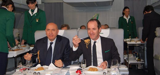 Dopo il panino McItaly di Zaia Alitalia punta sulla qualità