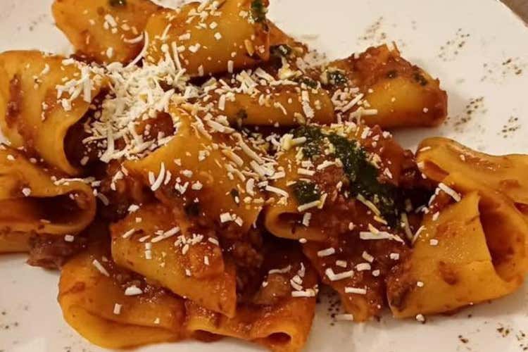 I paccheri al ragù di cinghiale
