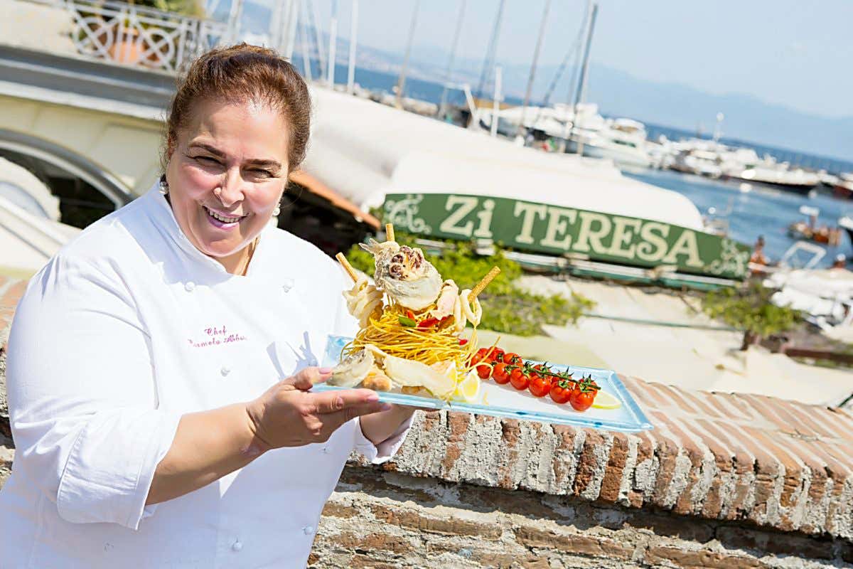 Carmela Abbate, chef e patron del ristorante Zi' Teresa