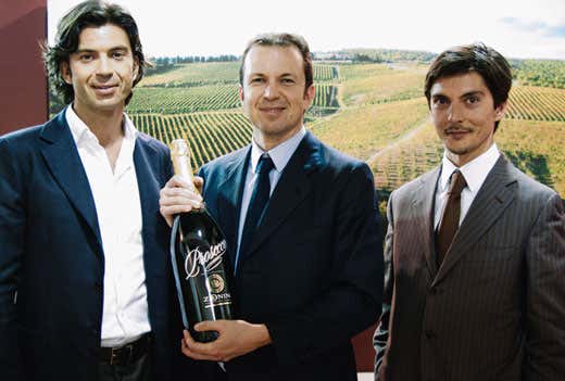 Da sinistra: i fratelli Francesco (vice presidente), Domenico (presidente) e Michele (vice presidente) Zonin Da sinistra: i fratelli Francesco (vice presidente), Domenico (presidente) e Michele (vice presidente) Zonin