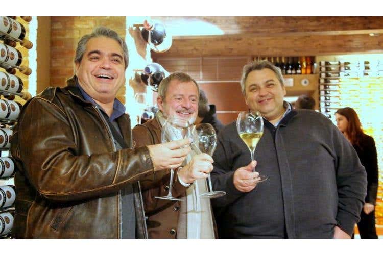 da sinistra: Giovanni Invernizzi, Alberto Lupini e Pier Antonio Invernizzi