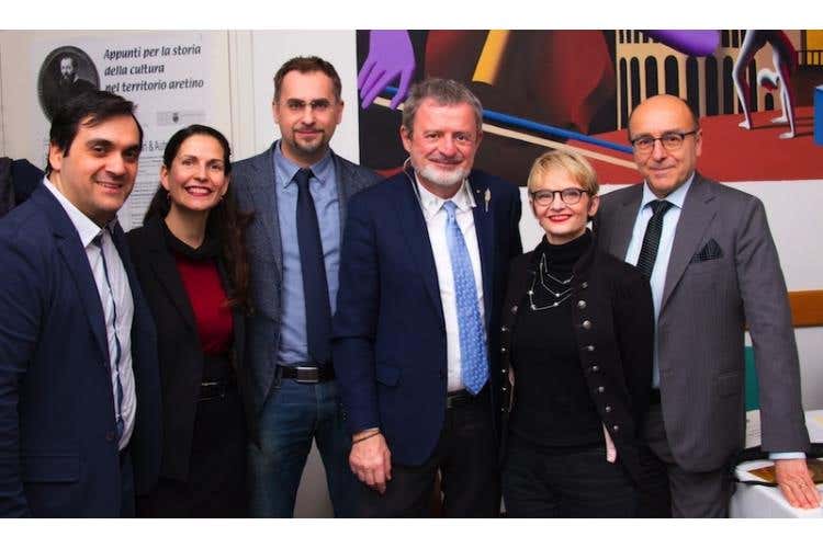 da sinistra: Gianluca Drago, Maria Grazia Frappi, Marcello Comanducci, Alberto Lupini, Rossana Del Santo e Claudio Zeni