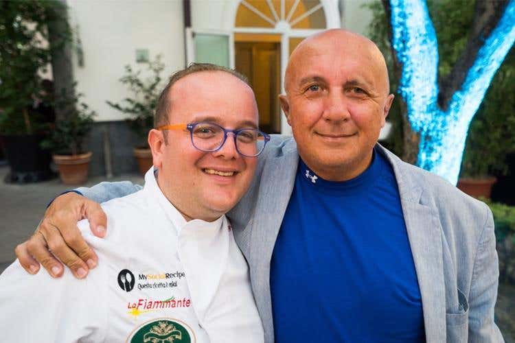 Pasqualino Rossi e Vincenzo D'Antonio (corrispondente per la Campania di Italia a Tavola)