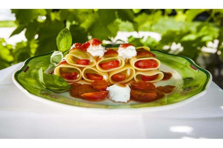 Paccheri pomodoro e basilico