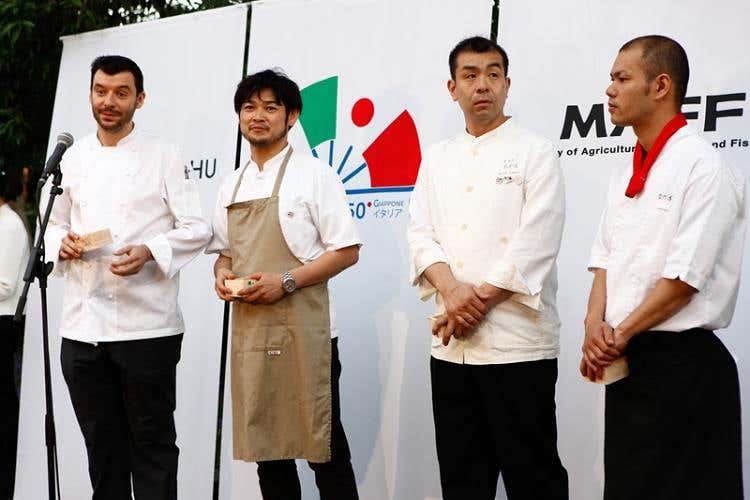 Luca Fantin, Kotaro Noda, Kazuo Takagi e Masatoshi Matsuda