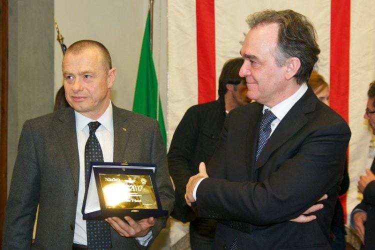 Giovanni Dal Maschio (direttore centrale Banca Carige) ed Enrico Rossi (presidente Regione Toscana)