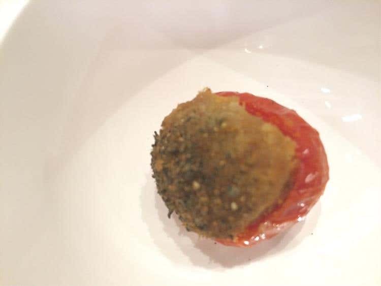 Pomodorini, tonno e capperi non capperi - Domenico Tomasino e Luca Mango, Pescheria Spadari 