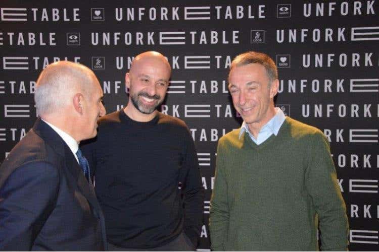 Massimo Menna, Niko Romito e Linus (foto Sergio Cusumano