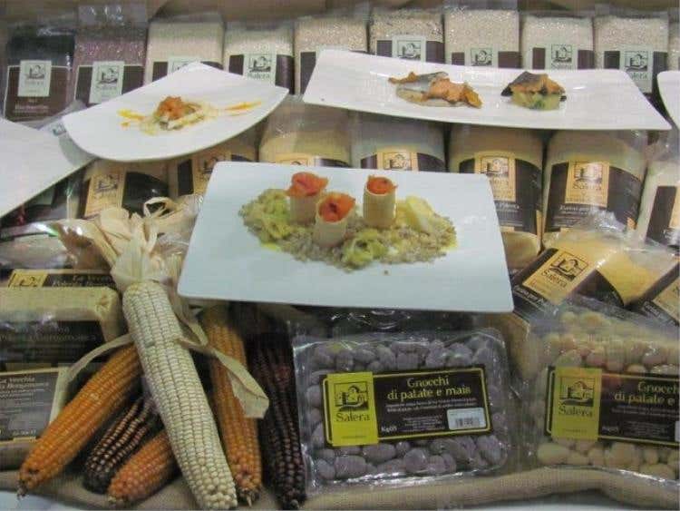 Alcuni piatti in esposizione