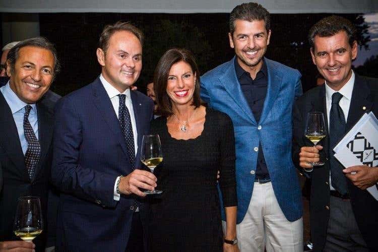 Filippo La Mantia, Matteo Lunelli, Sandra e Andrea Berton e Marcello Lunelli