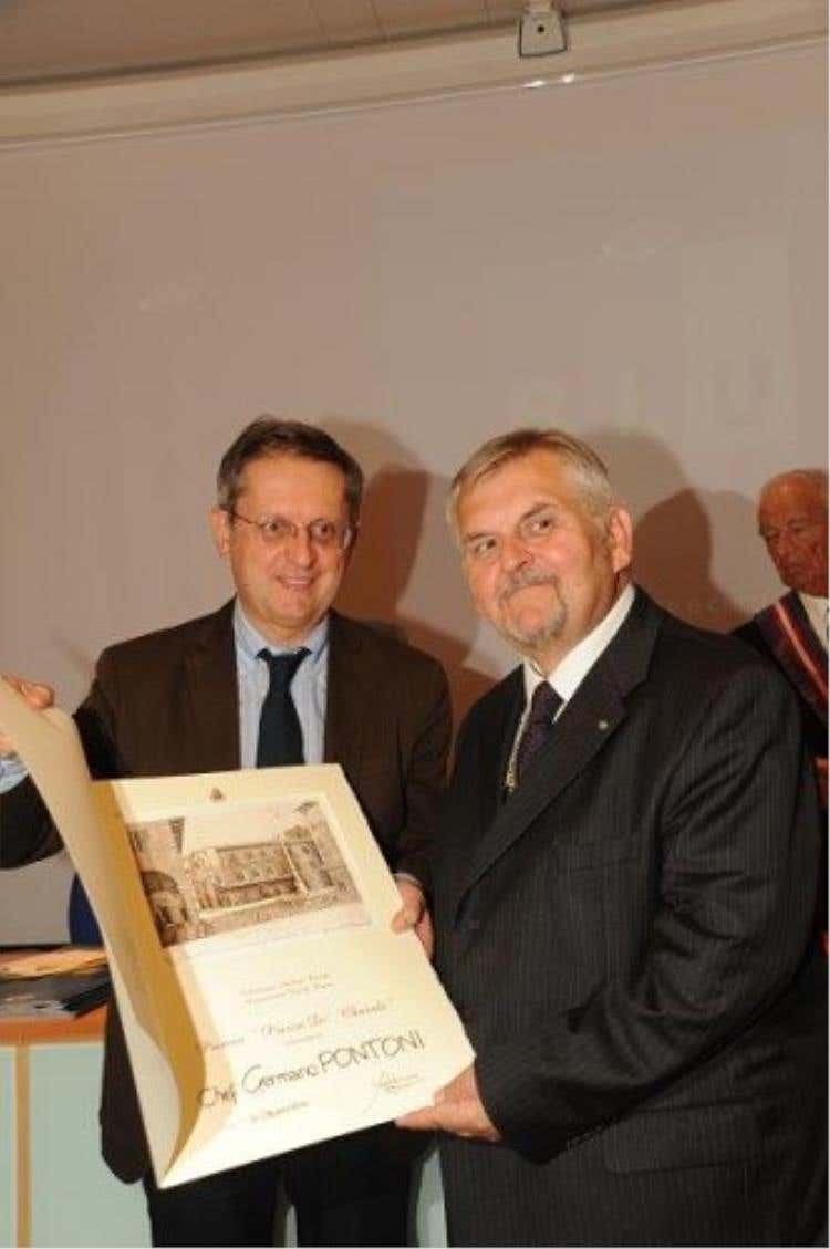 Marco Filippeschi premia Germano Pontoni