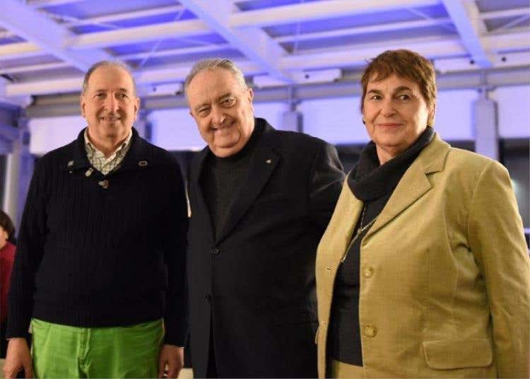 Da sinistra: Angelo Serri (ideatore e direttore di Tipicità), Aimo e Nadia Moroni - foto: Stefano Del Pianta