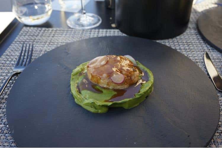 Animella, insalata romana e sugo di arrosto