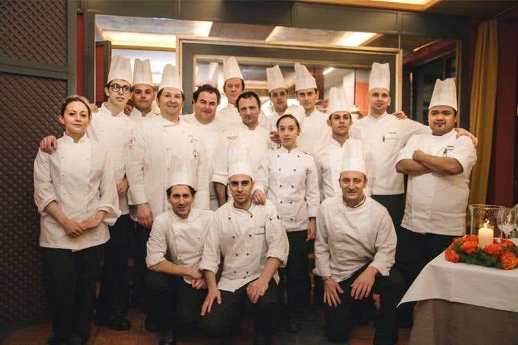 La brigata del ristorante Orangerie