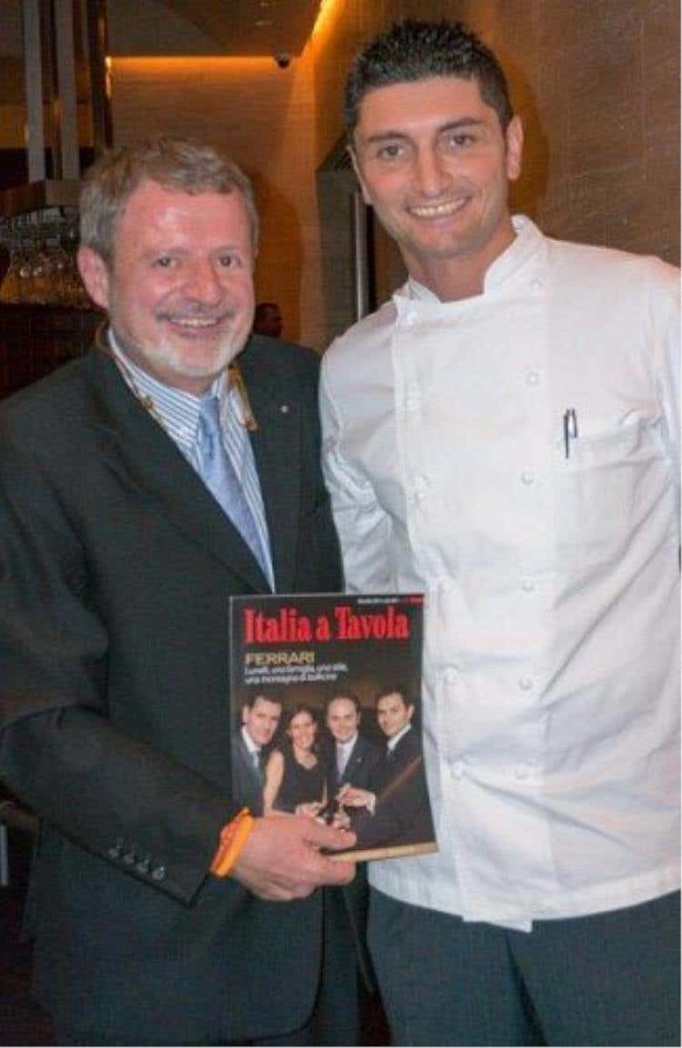 Alberto Lupini e Andrea Aprea, cuoco del ristorante Vun del Park Hyatt