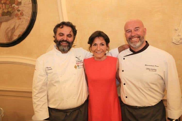 Marco Stabile, Maria Nava Rondolino (Riso Acquerello), Massimiliano Parri (ristorante Ora d'Aria)