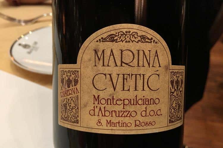 Marina Cvetic Montepulciano d’Abruzzo Doc 2013 (in abbinamento al filetto di fassona)