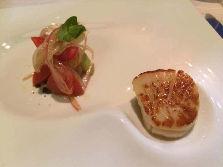 Capesante e panzanella