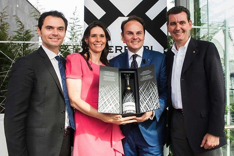da sinistra: Alessandro, Camilla, Matteo e Marcello Lunelli