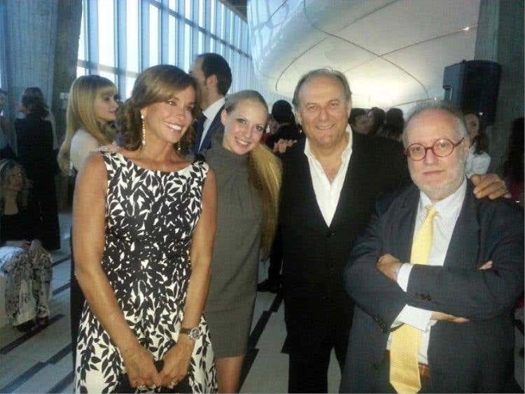 Cristina Parodi, Kseniya Zaynak, Gerry Scotti ed Edoardo Raspelli