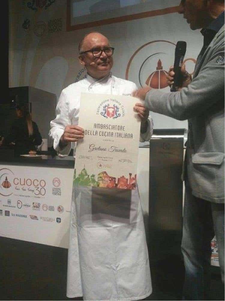 Gaetano Trovato insignito da FIC Ambasciatore della Cucina Italiana